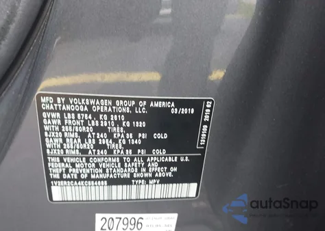 2019 Volkswagen Atlas 3.6L V6 Sel from USA, damaged, VIN 1V2ER2CA4KC554685